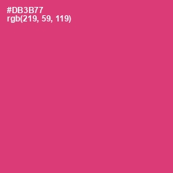 #DB3B77 - Cerise Red Color Image