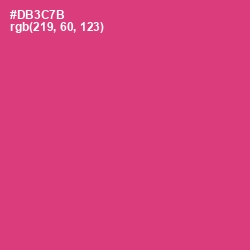 #DB3C7B - Cerise Red Color Image