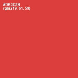 #DB3D3B - Persian Red Color Image