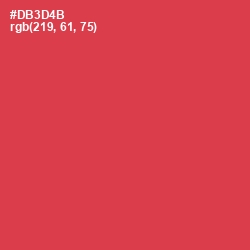 #DB3D4B - Brick Red Color Image