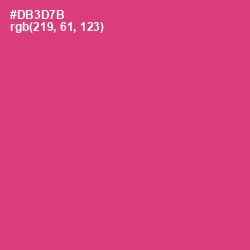 #DB3D7B - Cerise Red Color Image