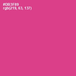 #DB3F89 - Cerise Color Image