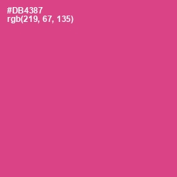 #DB4387 - Mulberry Color Image