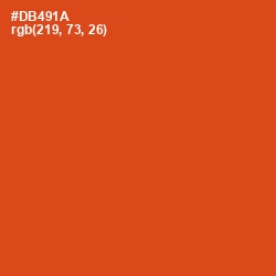 #DB491A - Grenadier Color Image