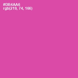 #DB4AA6 - Brilliant Rose Color Image
