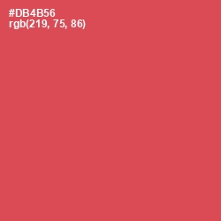 #DB4B56 - Chestnut Rose Color Image