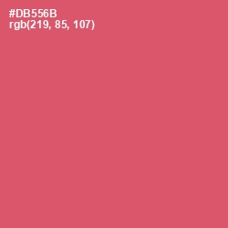 #DB556B - Cabaret Color Image