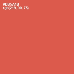 #DB5A4B - Chestnut Rose Color Image