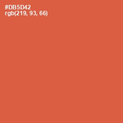 #DB5D42 - Chestnut Rose Color Image