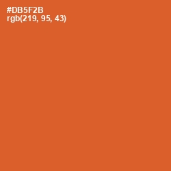 #DB5F2B - Flame Pea Color Image