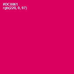 #DC0061 - Razzmatazz Color Image