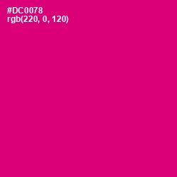 #DC0078 - Razzmatazz Color Image