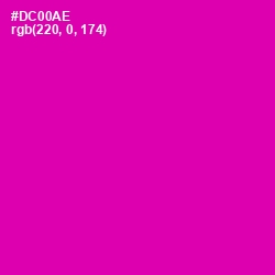 #DC00AE - Hollywood Cerise Color Image