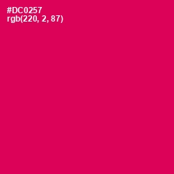 #DC0257 - Razzmatazz Color Image