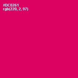 #DC0261 - Razzmatazz Color Image