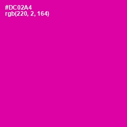 #DC02A4 - Hollywood Cerise Color Image