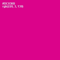 #DC038B - Red Violet Color Image