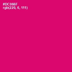 #DC066F - Razzmatazz Color Image