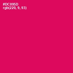 #DC095D - Razzmatazz Color Image