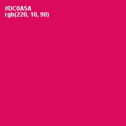 #DC0A5A - Razzmatazz Color Image
