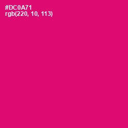 #DC0A71 - Razzmatazz Color Image