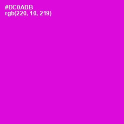 #DC0ADB - Purple Pizzazz Color Image