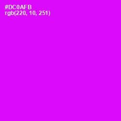 #DC0AFB - Magenta / Fuchsia Color Image