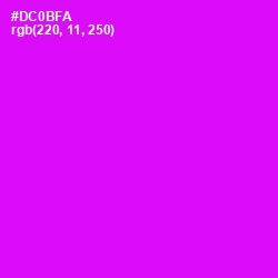 #DC0BFA - Magenta / Fuchsia Color Image