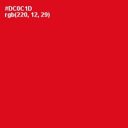 #DC0C1D - Monza Color Image