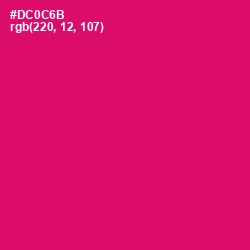 #DC0C6B - Razzmatazz Color Image