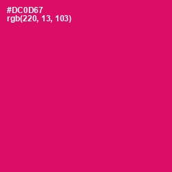 #DC0D67 - Razzmatazz Color Image