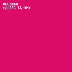 #DC0D68 - Razzmatazz Color Image