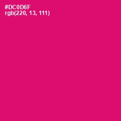 #DC0D6F - Razzmatazz Color Image