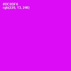 #DC0DF6 - Magenta / Fuchsia Color Image