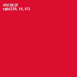 #DC0E2F - Crimson Color Image