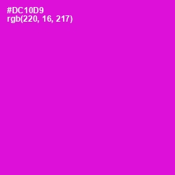 #DC10D9 - Purple Pizzazz Color Image