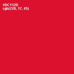 #DC112D - Crimson Color Image