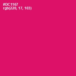 #DC1167 - Razzmatazz Color Image