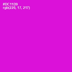 #DC11D9 - Shocking Pink Color Image