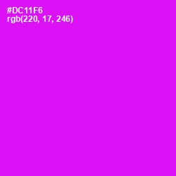 #DC11F6 - Magenta / Fuchsia Color Image