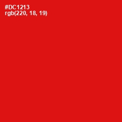 #DC1213 - Monza Color Image