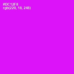 #DC12F8 - Magenta / Fuchsia Color Image