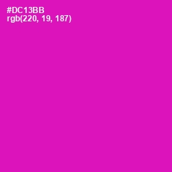 #DC13BB - Hollywood Cerise Color Image
