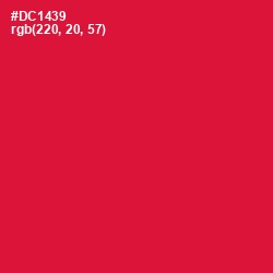 #DC1439 - Crimson Color Image