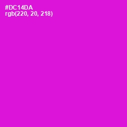 #DC14DA - Shocking Pink Color Image