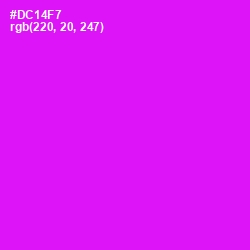 #DC14F7 - Magenta / Fuchsia Color Image