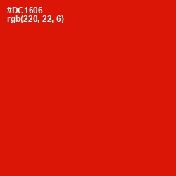 #DC1606 - Monza Color Image