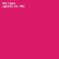 #DC1A6A - Razzmatazz Color Image