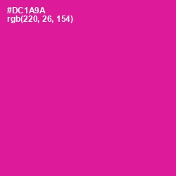 #DC1A9A - Red Violet Color Image
