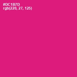 #DC1B7D - Cerise Red Color Image